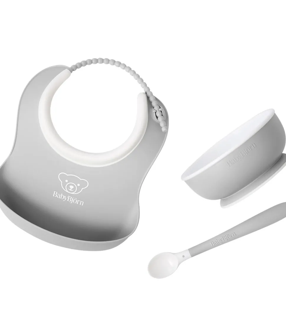 BabyBjörn Spisesæt - 3 Dele - Grå