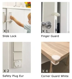 BabyDan Børnesikring - Supreme - 16 dele - Hvid