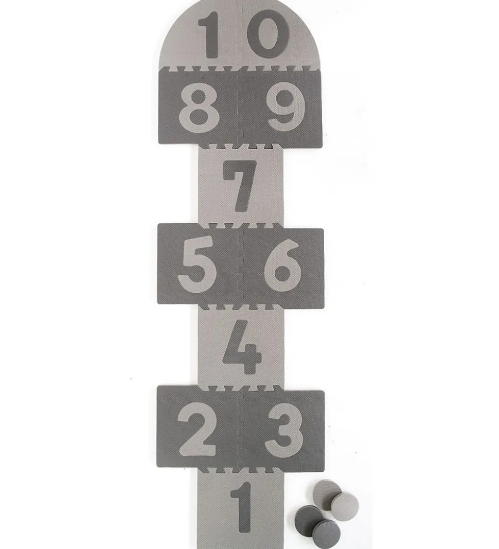 BabyDan Hinkeskumgulv - Jump & Play - Assorteret - Grå