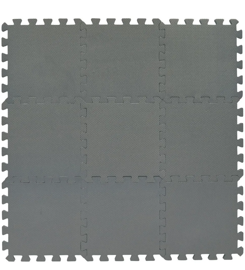 BabyDan Legegulv - 90x90 cm - Grå