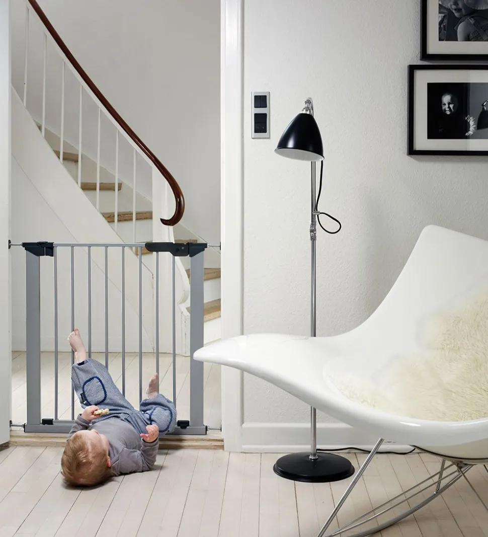 BabyDan Sikkerhedsgitter Premier - 73,5-79,6 cm - Sølv