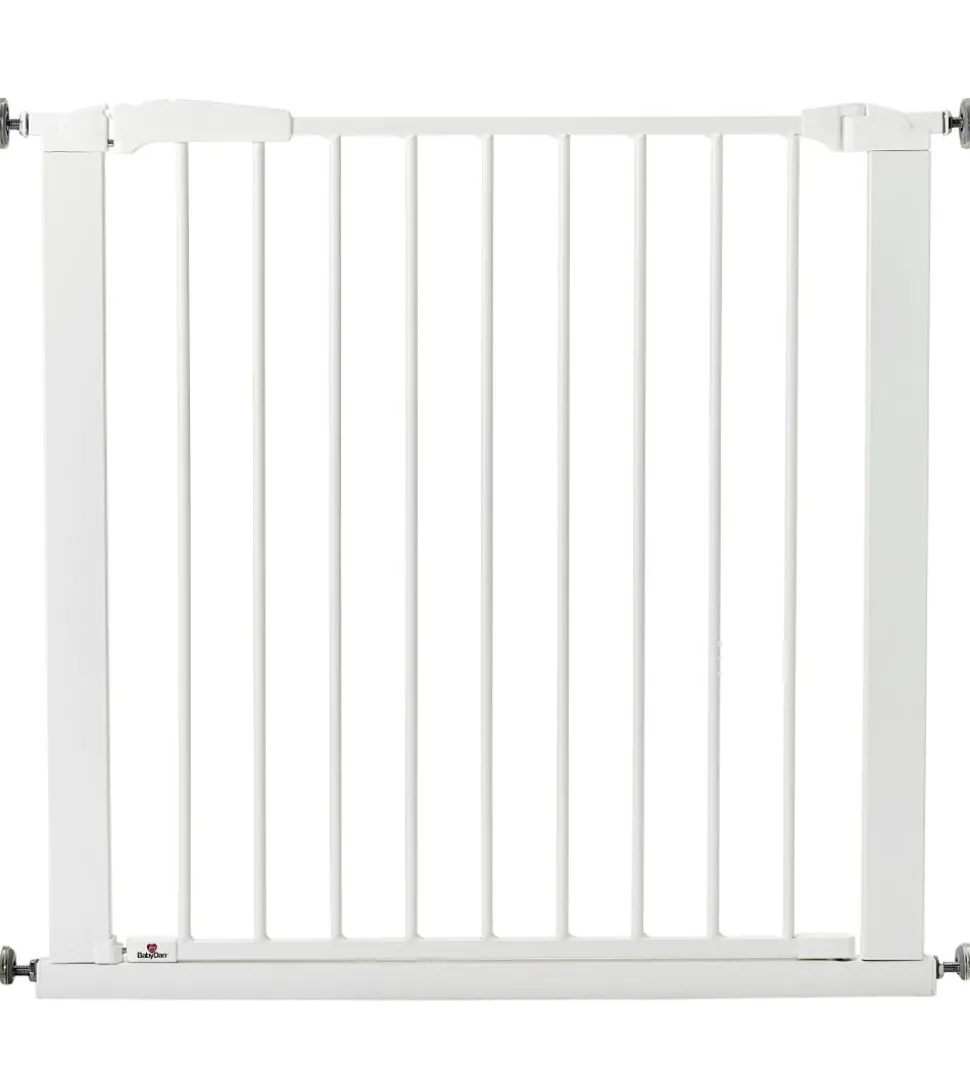 BabyDan Sikkerhedsgitter - Perfect Close - 77,3-83,5 cm - Hvid