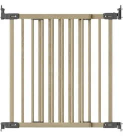 BabyDan Sikkerhedsgitter - Flexi Fit Wood Deluxe - Nature