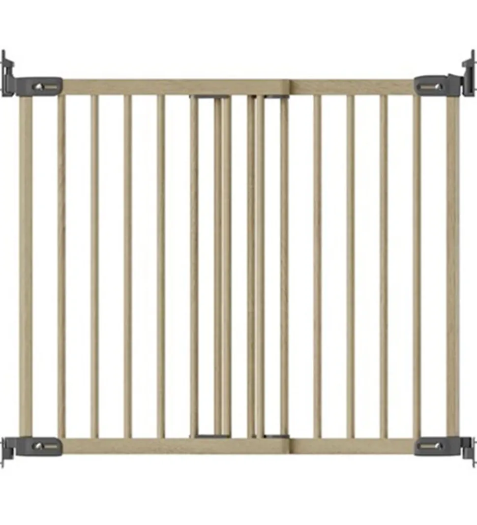 BabyDan Sikkerhedsgitter - Flexi Fit Wood Deluxe - Nature