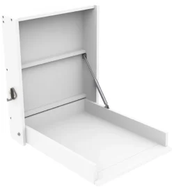 BabyDan Vægophængt Puslebord - 58x75x75 cm - Hvid