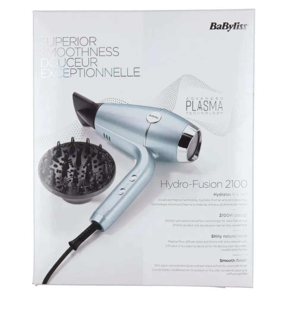 BaByliss Hårtørrer - Hydre Fusion 2100 m. Difusser