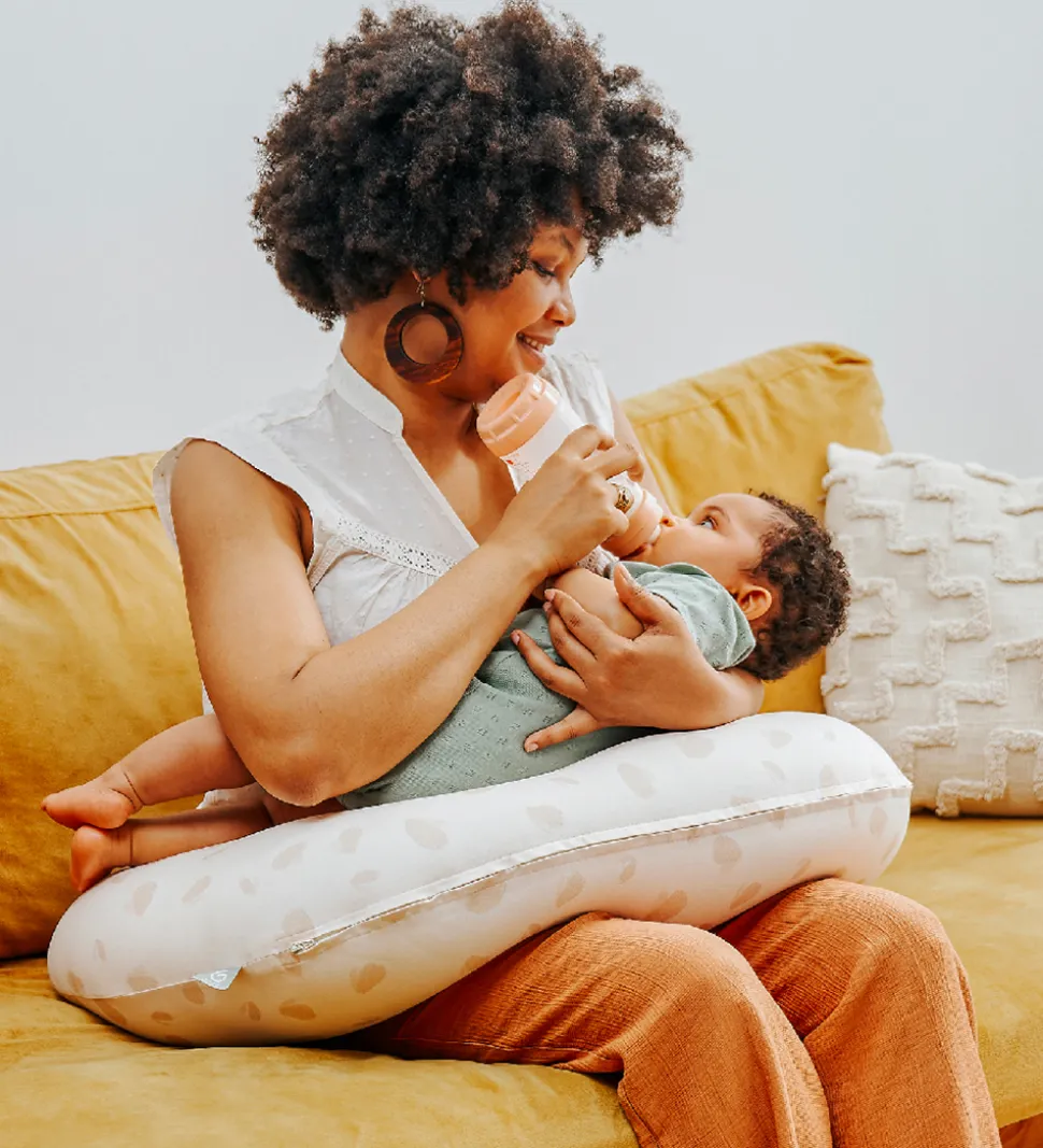 Babymoov Graviditets-/Ammepude - 2-i-1 - Petals Ecru