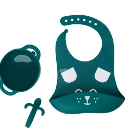 Babymoov Spisesæt - 3 Dele - First'isy - Grøn m. Print