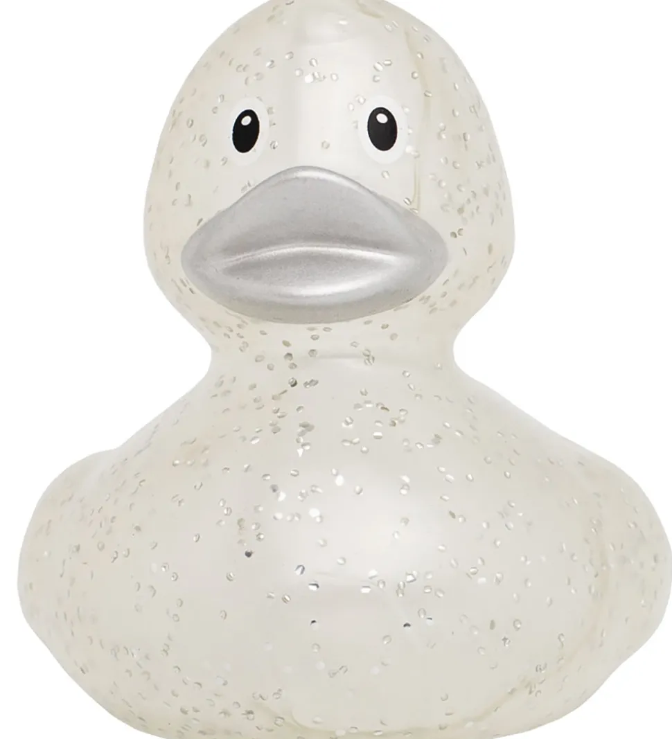 Badeand - Glitter Sølv