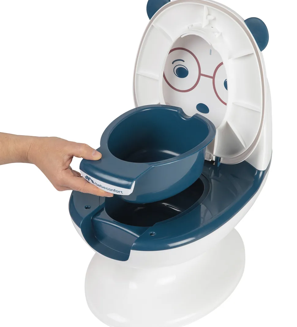 Bebeconfort Toilet - Mini - Hvid/Blå m. Bjørn
