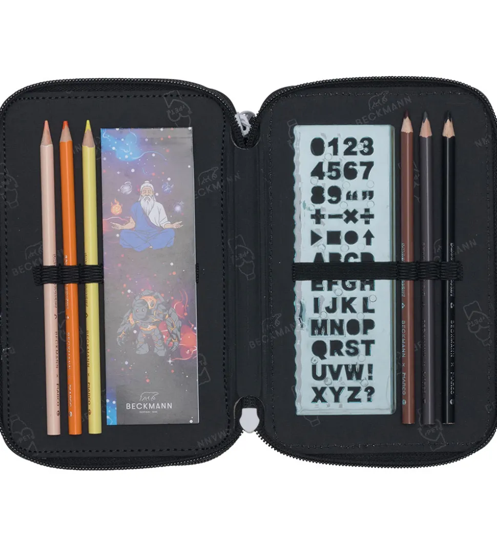 Beckmann Penalhus m. Indhold - Ninja Elements - Sort