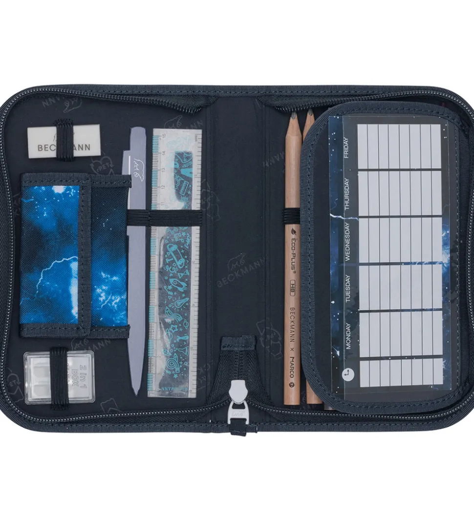 Beckmann Penalhus m. Indhold - Tech Rex - Sort