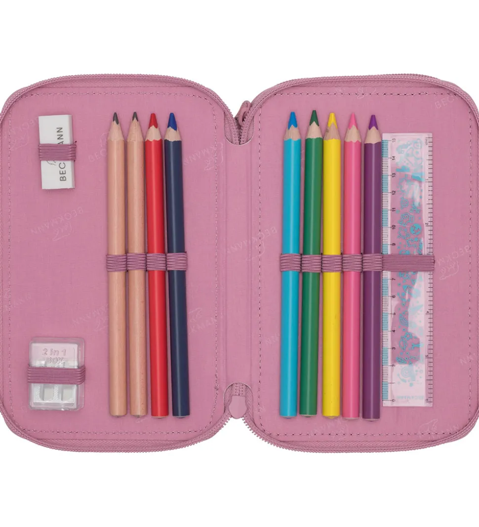 Beckmann Penalhus m. Indhold - Pink