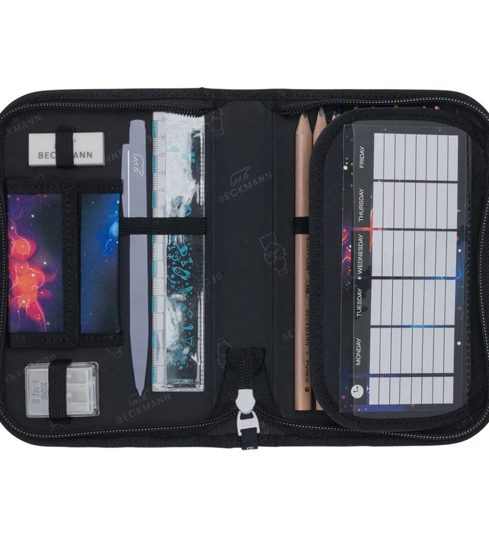 Beckmann Penalhus m. Indhold - Ninja Elements - Sort