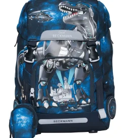 Beckmann Skoletaske - Classic - Tech Rex - Sort