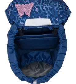 Beckmann Skoletaske - Classic - Cheetah - Mørkeblå