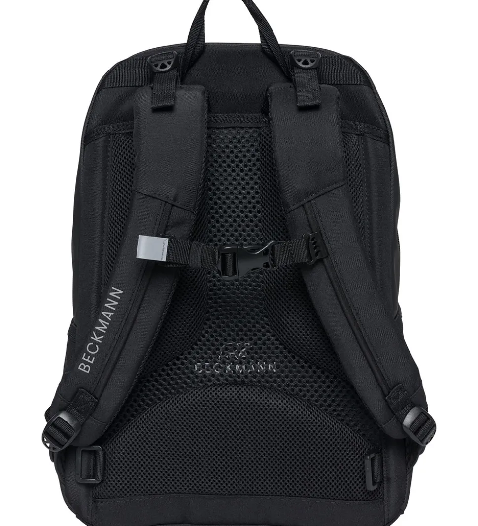 Beckmann Skoletaske - Sport Junior - Black Coated - Sort