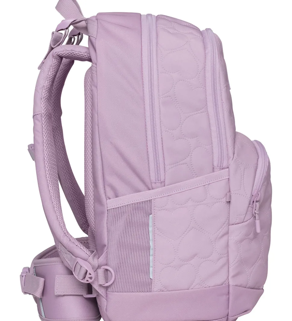 Beckmann Skoletaske - Sport Junior - Padded Hearts - Pink