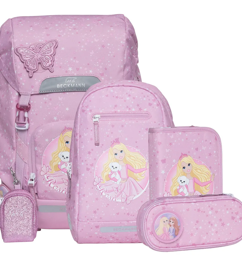 Beckmann Skoletaskesæt - Classic Maxi - Rosie - Pink