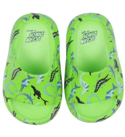 BECO Badesandaler - Ocean Dinos - Grøn