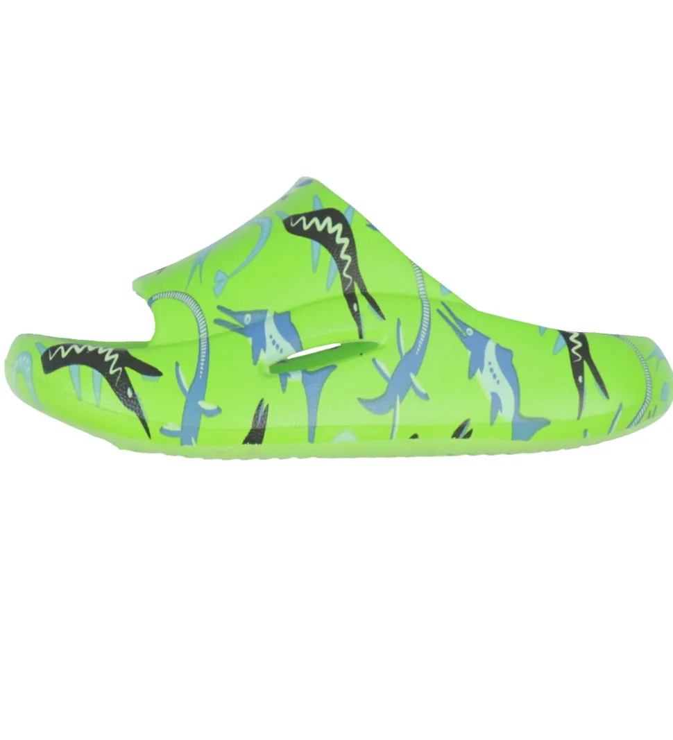 BECO Badesandaler - Ocean Dinos - Grøn