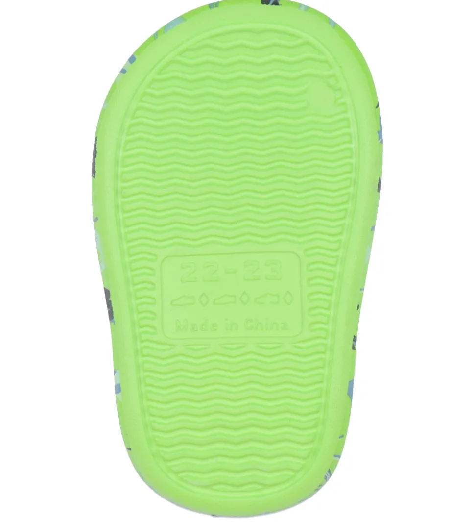 BECO Badesandaler - Ocean Dinos - Grøn