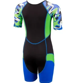 BECO Våddragt - UV50+ - Sort/Blå/Grøn