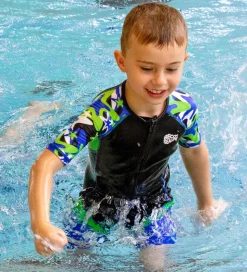 BECO Våddragt - UV50+ - Sort/Blå/Grøn