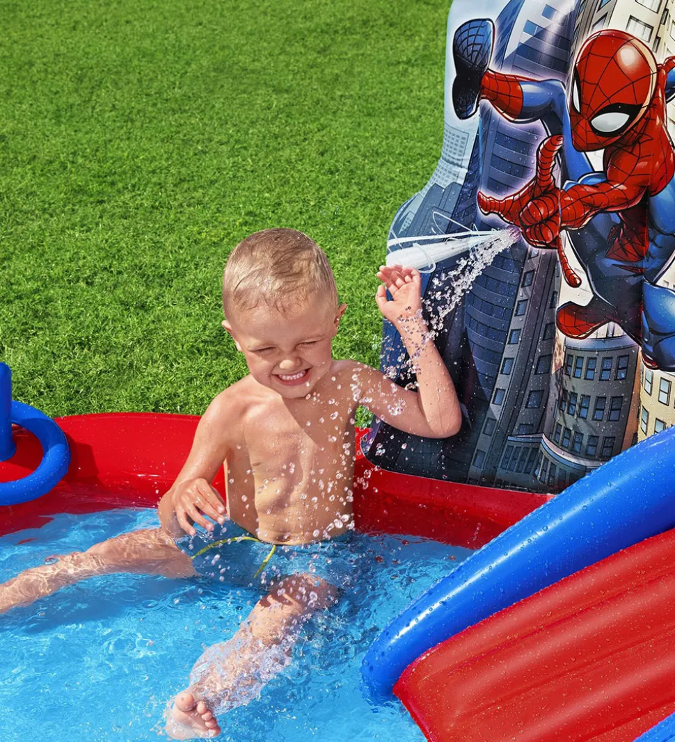Bestway Legebassin m. Tilbehør - 211 x 206 cm - Spider-Man