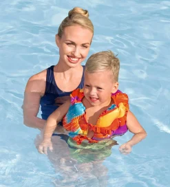 Bestway Svømmevest - 19-30 kg - Colorify - Orange m. Striber