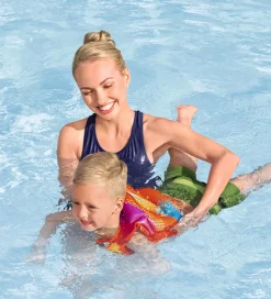 Bestway Svømmevest - 19-30 kg - Colorify - Orange m. Striber