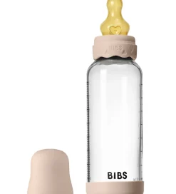 BIBS Boheme Sutteflaske - 240 ml - Glas/Naturgummi - Blush