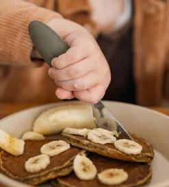 BIBS Børnebestik - 3-Pak - Dark Oak