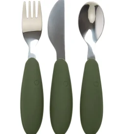BIBS Børnebestik - 3-Pak - Hunter Green