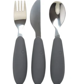 BIBS Børnebestik - 3-Pak - Iron