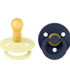 BIBS Colour Sutter - Str. 2 - 2-pak - Rund - Luna/Deep Space