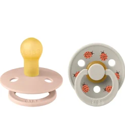 BIBS Colour Sutter - Str. 1 - 2-pak - Rund - Blush Mix