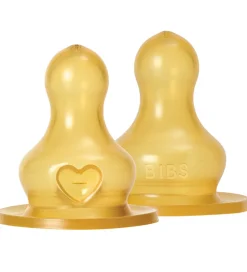 BIBS Flaskesut - 2-pak - Fast Flow - Naturgummi
