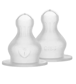 BIBS Flaskesut - 2-pak - Medium Flow - Silicone