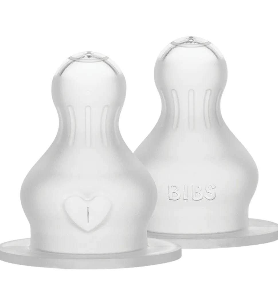 BIBS Flaskesutter - 2-pak - Thick Flow - Silikone