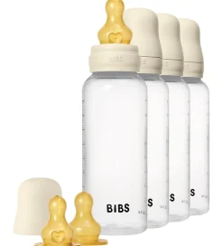 BIBS Sutteflasker - 4-pak - 270 ml - Naturgummi - Ivory