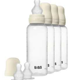 BIBS Sutteflasker - 4-pak - 270 ml - Silikone - Ivory