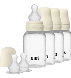 BIBS Sutteflasker - 4-pak - 150 ml - Silikone - Ivory
