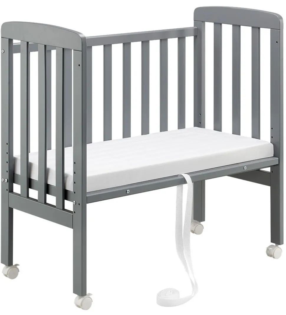 Bino Bedside Crib - By-My-Side - 90x46x88 cm - Grå