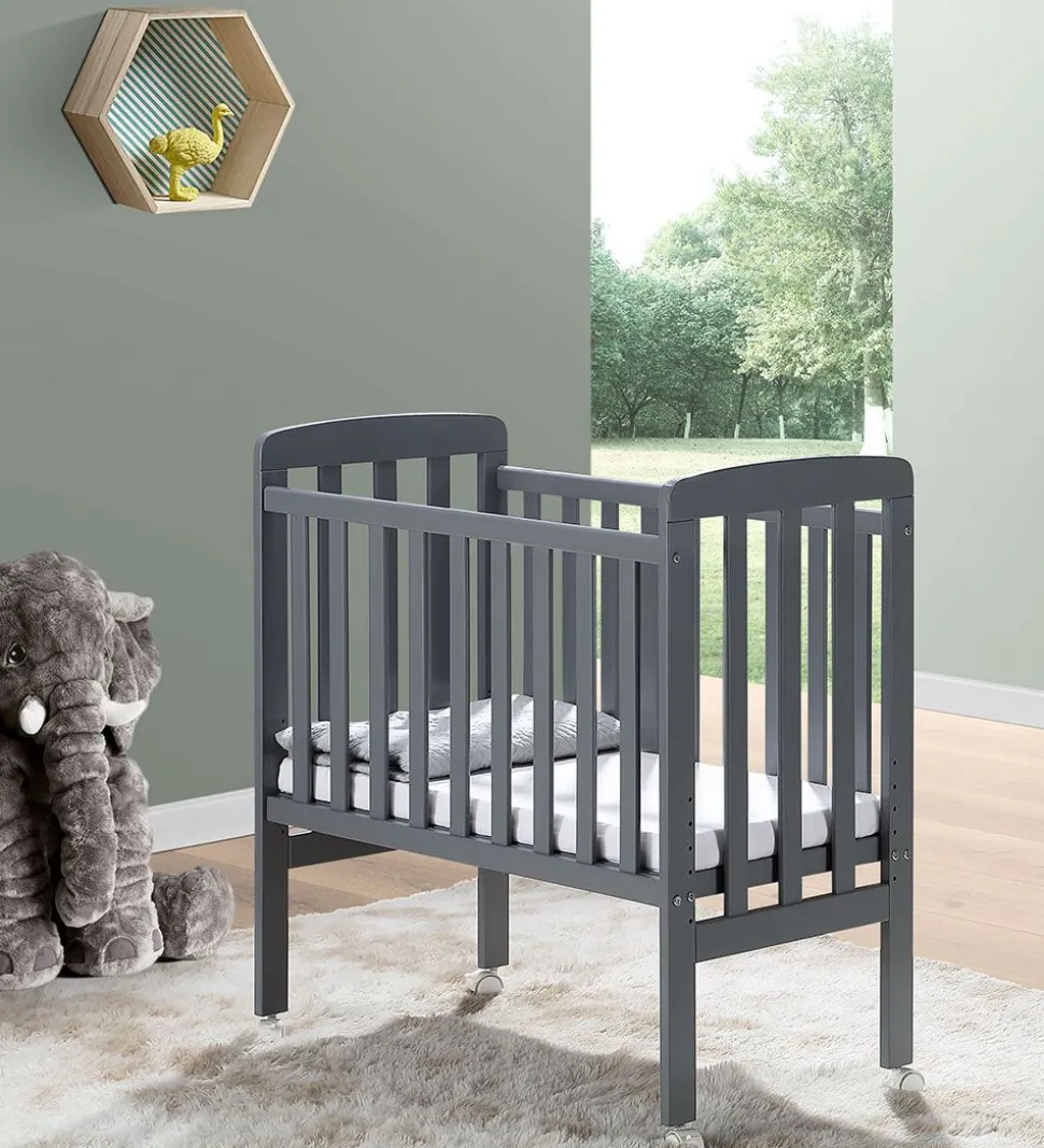 Bino Bedside Crib - By-My-Side - 90x46x88 cm - Grå