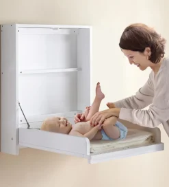 Bino Puslebord - Væghængt - Træ - 76x58 cm - Hvid