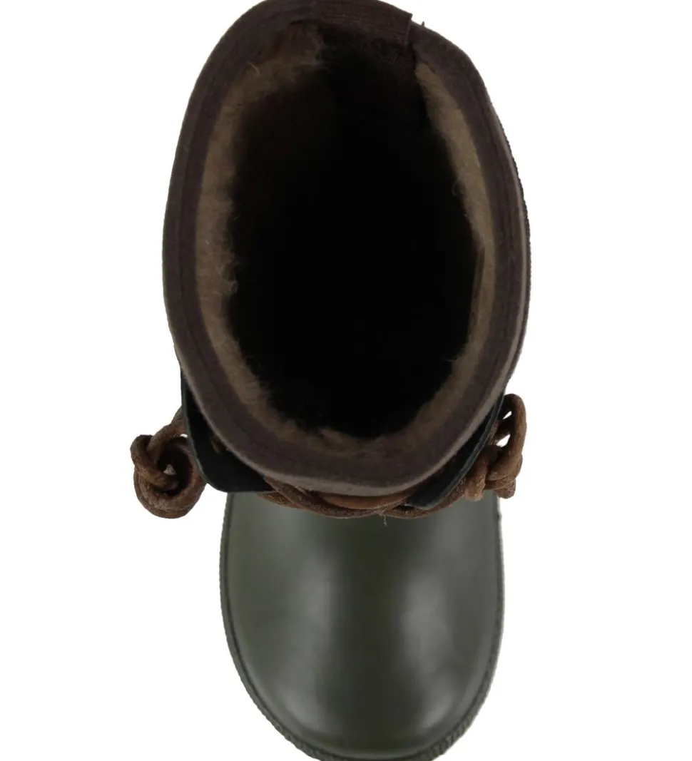 Bisgaard Termostøvler - Armygrøn/Brun m. Snøre