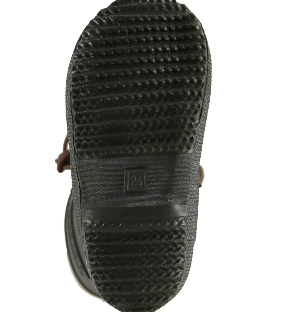 Bisgaard Termostøvler - Armygrøn/Brun m. Snøre