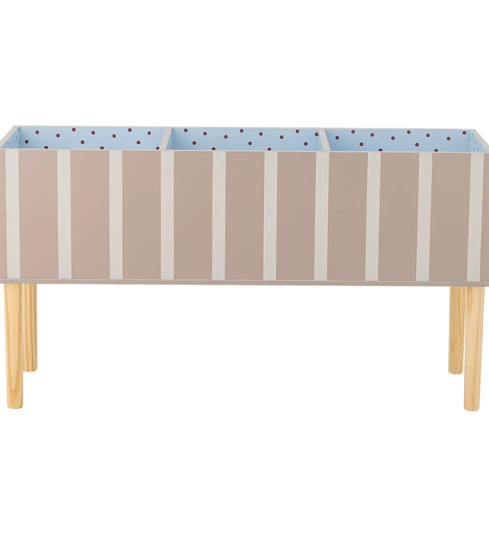 Bloomingville Bogkasse - Salam - 90 cm - Brun m. Striber