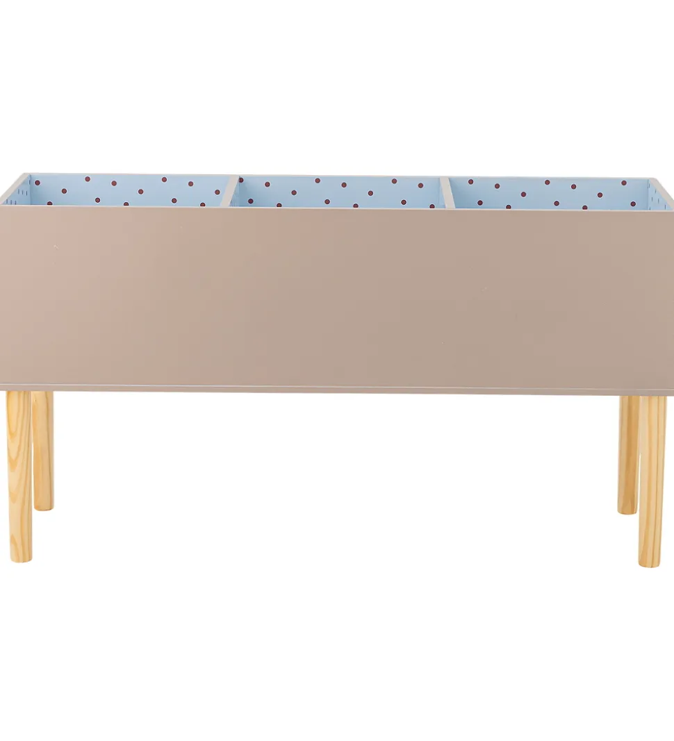 Bloomingville Bogkasse - Salam - 90 cm - Brun m. Striber